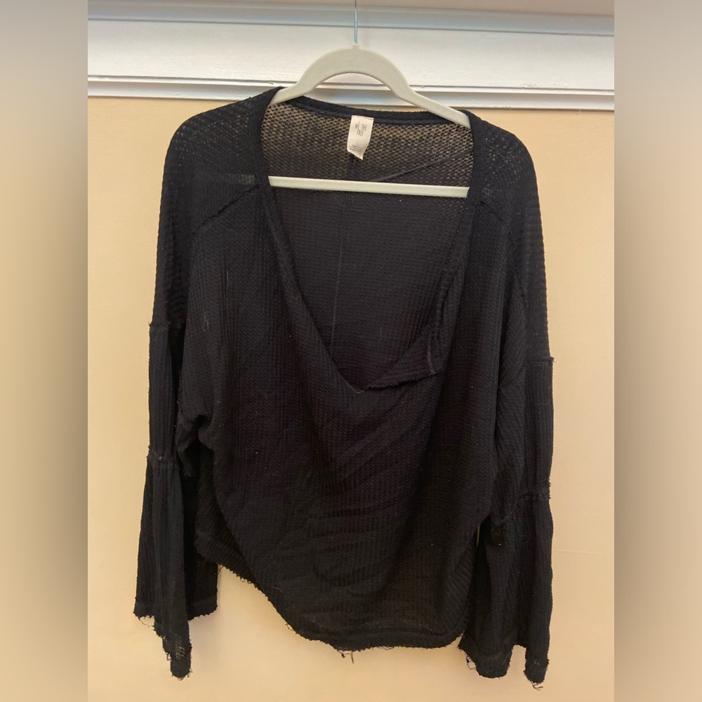We The Free Black Blouse